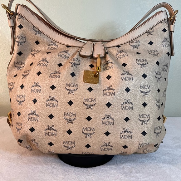 MCM Handbags - MCM TAN HOBO BAG